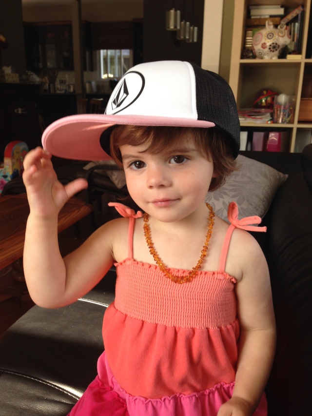 Cutie in a trucker hat!
