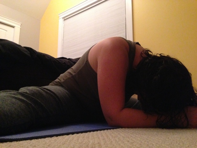 Seated Straddle, 2 days ago, at the beginning of the 4-minute hold of the pose